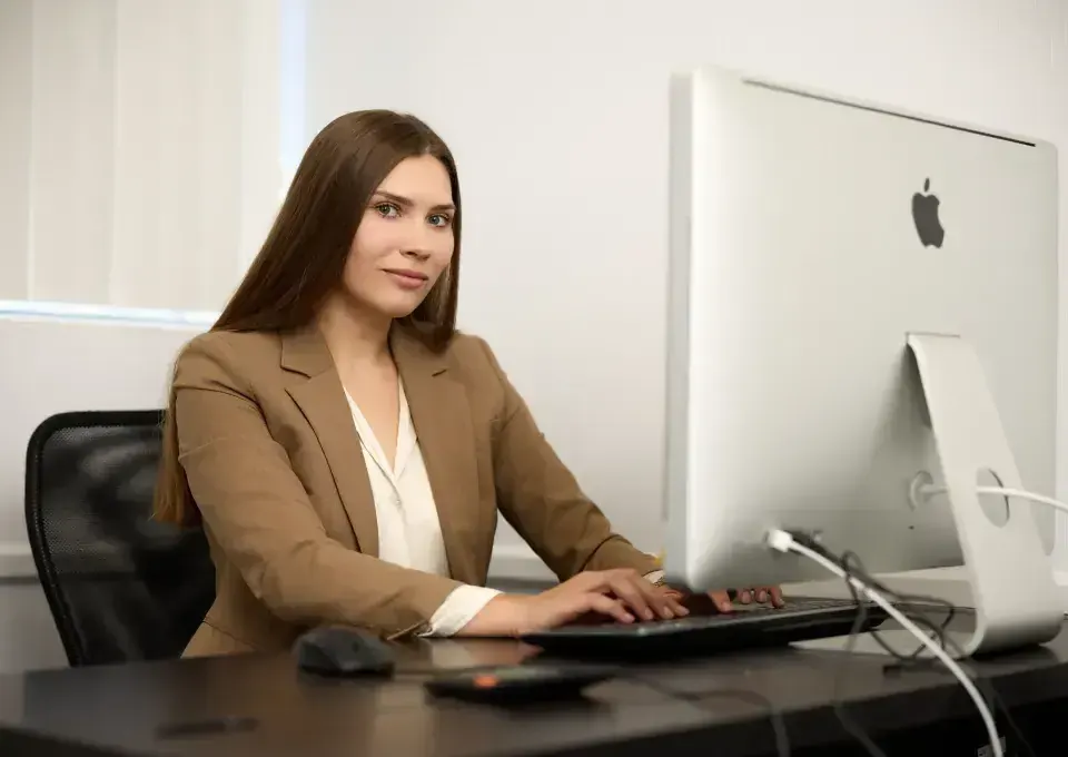 A Polyus Tax specialist working with client documents